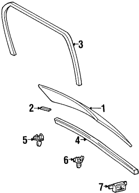 Reveal Moldings for 1999 Lexus SC300 #1