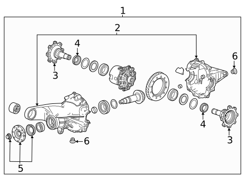 Differential for 2022 GMC Yukon XL #0