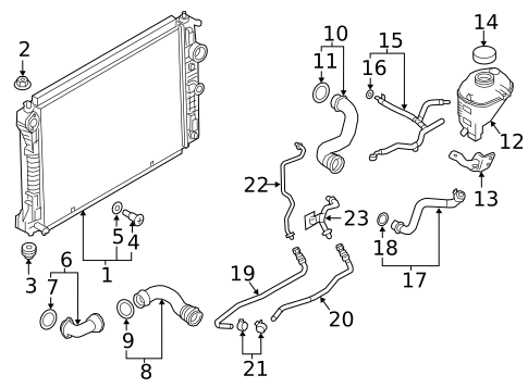 Radiator & Components for 2018 INFINITI Q60 #0