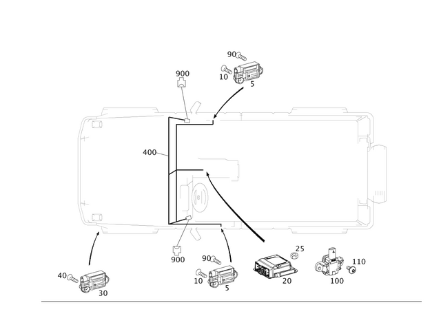 5408705 - : Wiring Harness for Mercedes-Benz Image