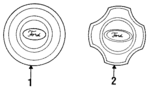 E8BZ1130A - Suspension: Center Cap for Ford Image image