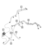 52014613AE - Air Conditioners and Heaters: Heater Supply And Return Hose for Ram: 1500, 1500 Classic Image