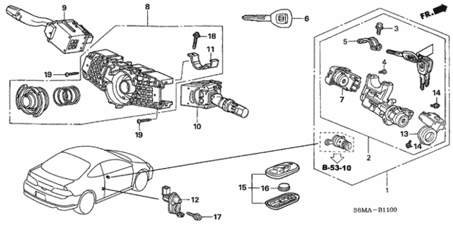 Combination Switch for 2006 Acura RSX #0