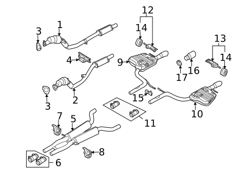 Exhaust Components for 2011 Audi A6 Quattro #0
