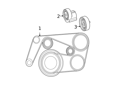 Belts & Pulleys for 2003 Mercedes-Benz C230 #0