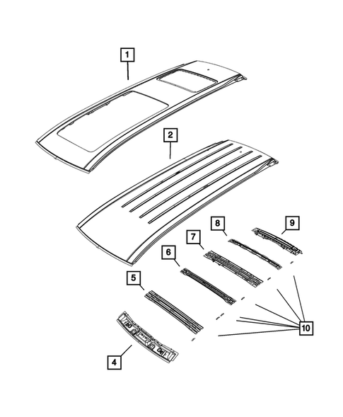 Roof for 2017 Chrysler Pacifica #0
