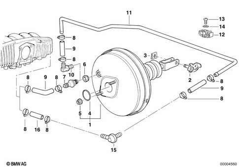 Power Brake for 1997 BMW 318ti #0