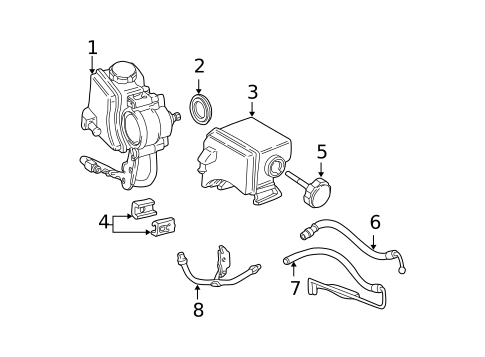 Pump & Hoses for 1997 Chevrolet Malibu #0