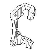 8W0615125 - Brakes: Caliper Mount for Audi: A4, A4 Quattro, A5 Sportback, S5 Sportback Image