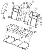 5139648AA - Interior Trim: Rear Seat Cushion Frame for Mopar Image