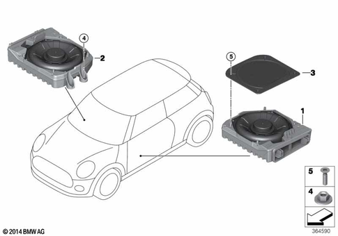 Single Parts Loudspeaker for 2020 Mini JCW GP #0