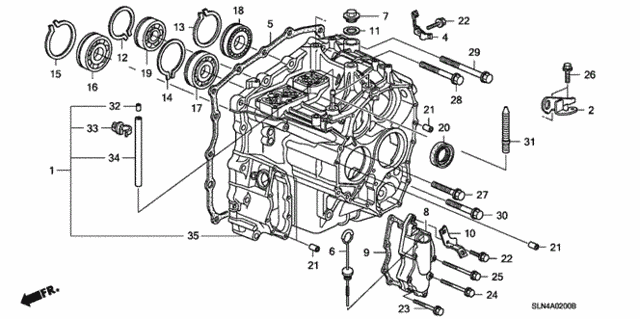 AT Transmission Case for 2007 Honda Fit #0
