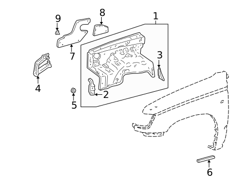 Inner Components for 1998 Toyota 4Runner #0