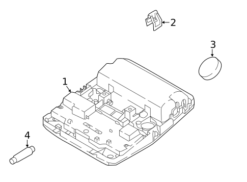 Overhead Console for 2005 Jaguar XKR #1