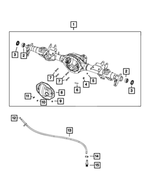 6513122AA - Rear Axle; Corporate 235 MM; Differential and Drive Line: Pipe Plug for Mopar Image