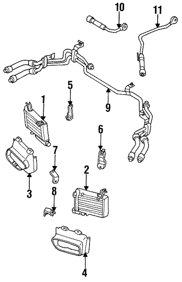N3A114770B - : Oil Cooler Assembly Bracket for Mazda Image