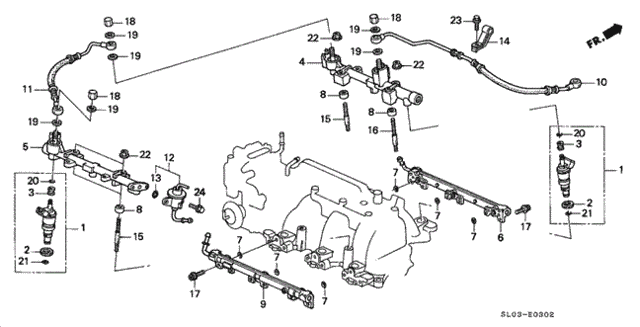 Fuel Injector (2) for 1998 Acura NSX #0