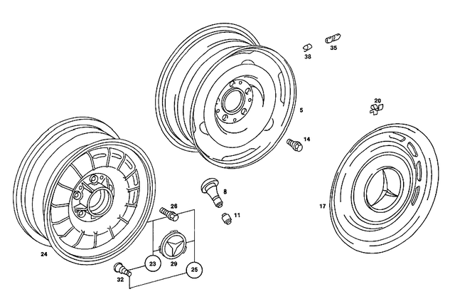 1234010128 - : Clamp for Mercedes-Benz Image