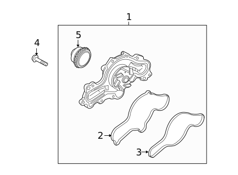 Water Pump & Related Components for 2009 Mercury Sable #0