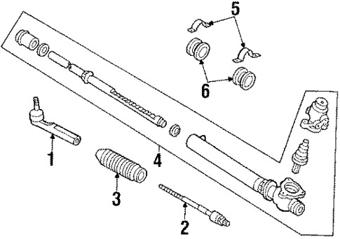 Steering Gear & Linkage for 1993 Nissan 240SX #3