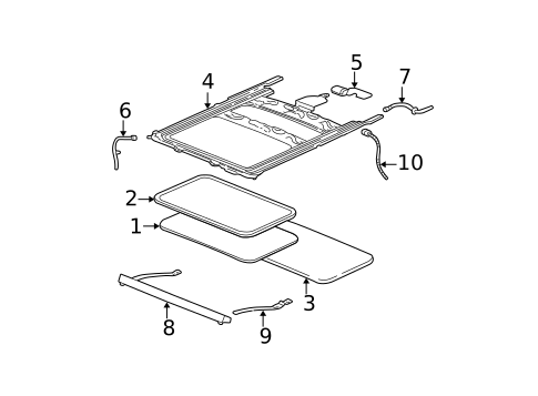 Sunroof for 2008 Chevrolet Trailblazer #0