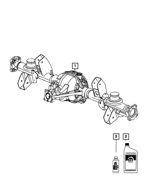 Rear Axle Assembly for 2009 Jeep Commander #0