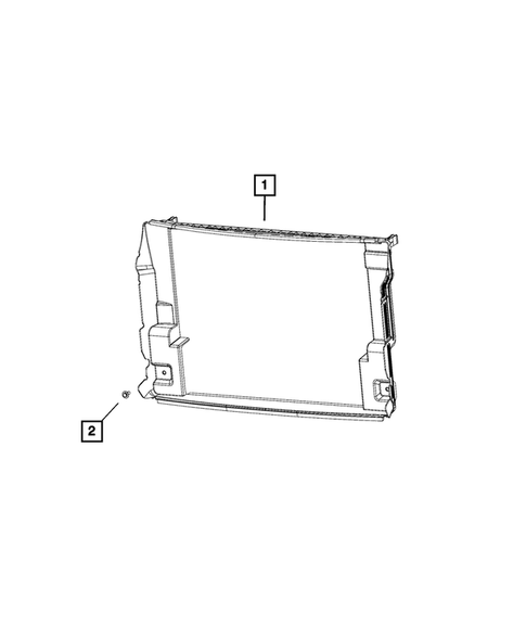 Radiator and Related Parts; Charge Air Cooler for 2018 Fiat 500L #3