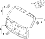 32293093 - : Upper Trim for Volvo: EX90 Image