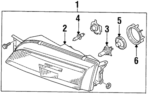 Bulbs - Chassis for 1996 Nissan 240SX #1