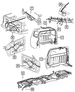 56045323AA - Electrical: Body Wiring for Dodge: Ram 1500, Ram 2500, Ram 3500 Image