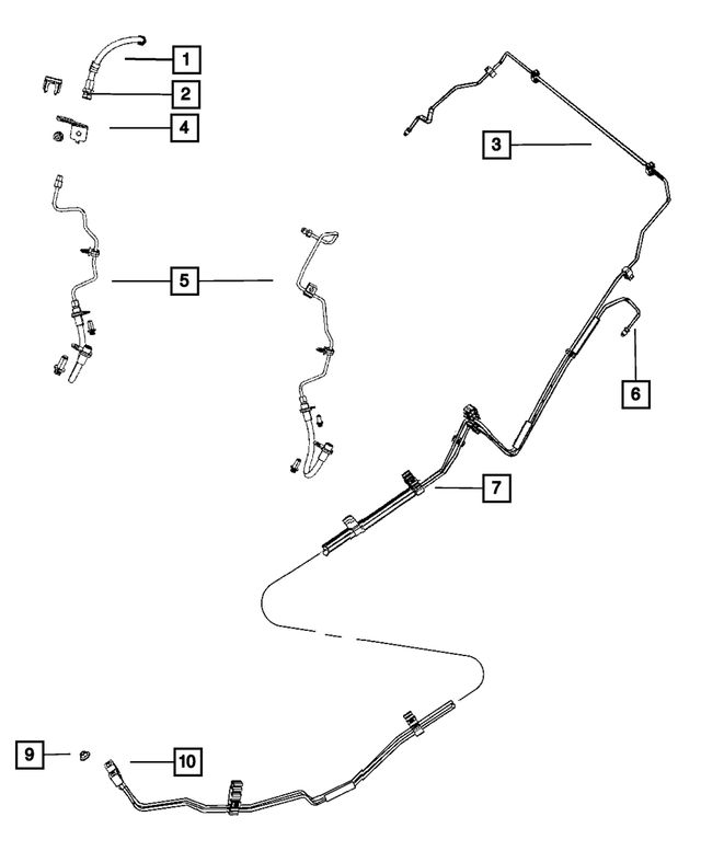 5085958AB - : Knuckle To Hose Bracket, Right for Mopar Image