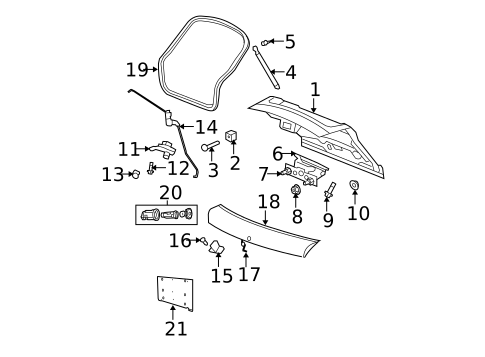 Gate & Hardware for 2011 Dodge Caliber #0