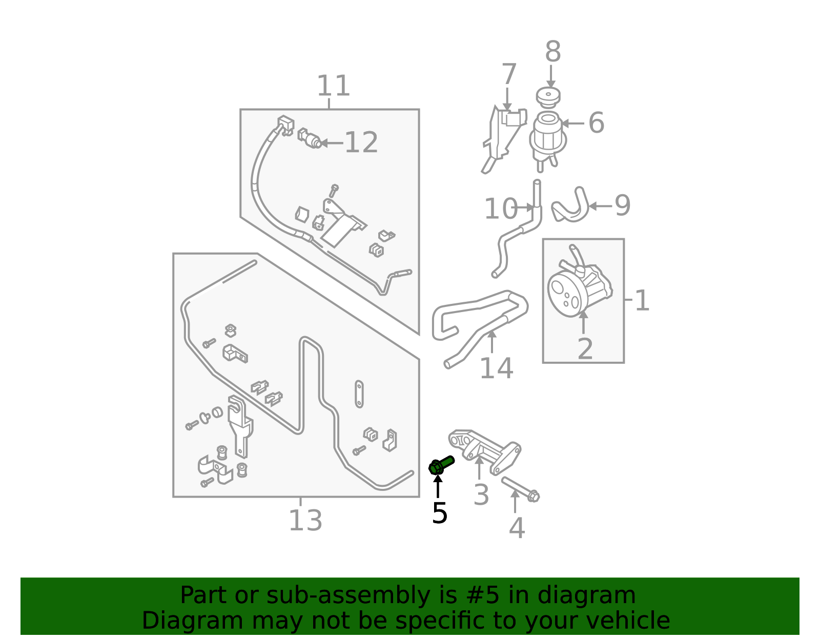 Mount Bracket Bolt 11916-ZX20A | Parts for Nissans