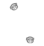 253313D041 - Cooling System: Upper Hose Clamp for Kia: Forte, Forte Koup, Rio, Rio5, Soul, Spectra, Spectra5, Sportage Image