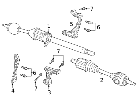 Drive Axles for 2022 Jeep Cherokee #0