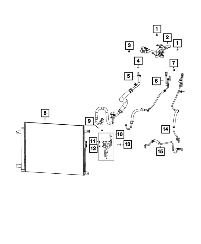 68467576AA - : Air Conditioning Condenser for Mopar Image