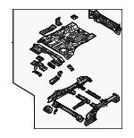 65500DW020 - Body: Floor Pan Assembly for Kia Image