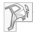 4M0809837 - Body: Quarter Panel for Audi Image