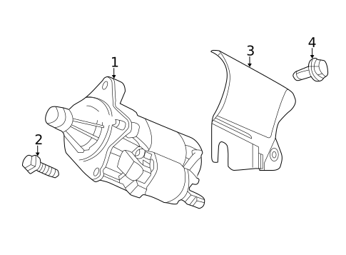 Starter for 2018 Chrysler 300 #1