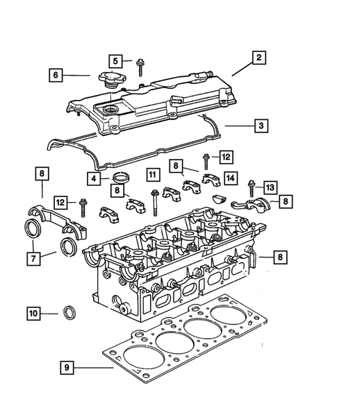 Cylinder Head for 2006 Chrysler Sebring #0