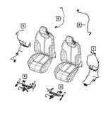 68621413AA - Electrical: Seat Back Wiring for Jeep: Grand Cherokee, Grand Cherokee L Image