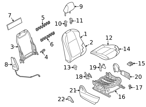 Front Seat Components for 2015 Mazda CX-5 #1