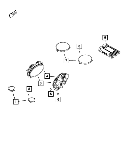 Radio, Antenna, Speakers, DVD, and Video systems for 2015 Dodge Challenger #2