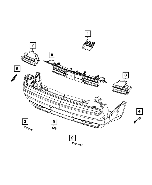 68465835AB - Electrical: Tail Stop Backup Lamp for Dodge: Challenger Image
