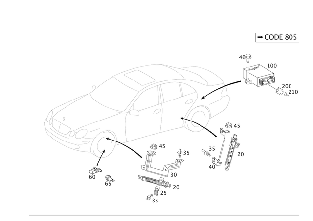 2115466543 - Electrical Equipment and Instruments: Holder for Mercedes-Benz: CLS500, CLS55 AMG, CLS550, CLS63 AMG, E320, E500, E55 AMG Image image