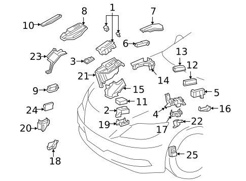 Electrical Components for 2008 Lexus LS600h #0