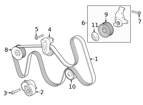 Belts & Pulleys for 2017 Jaguar XE #0