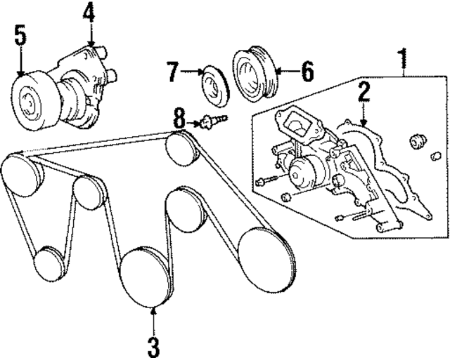 9091602361 - : Serpentine Belt for Lexus Image
