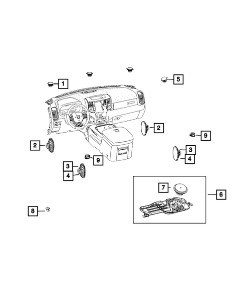 Radio, Antenna, Speakers, DVD, and Video systems for 2019 Ram 3500 #13