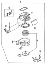 BG1P61B10 - : Fan &amp; Motor for Mazda: Protege Image